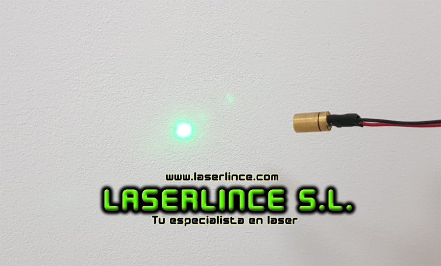 B4b 1mW (520nm) Green Laser Module 6mm DDL Spot Generator